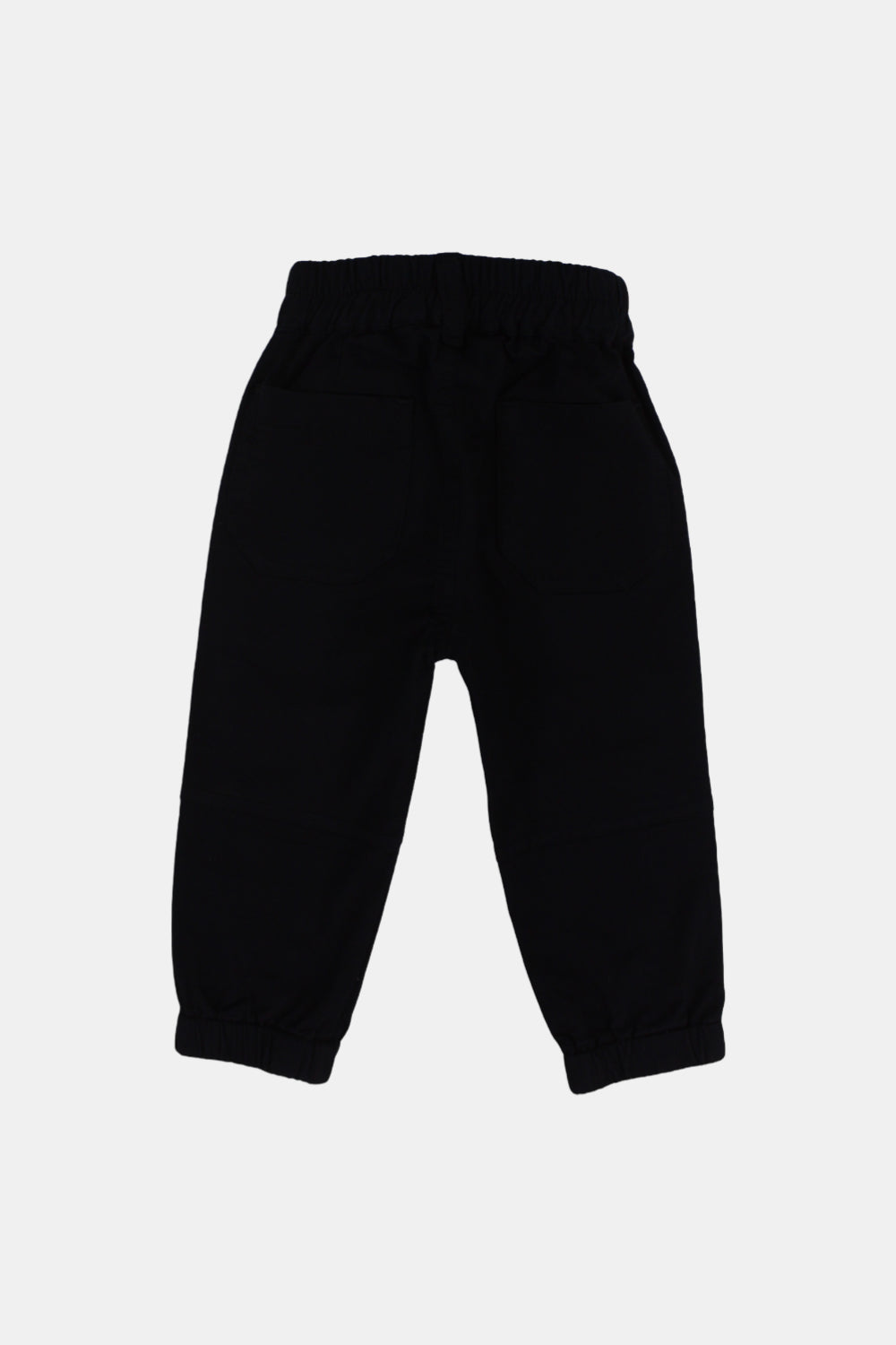 unisex baby gabardine pants – black