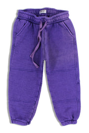 unisex cotton sweatpants – purple