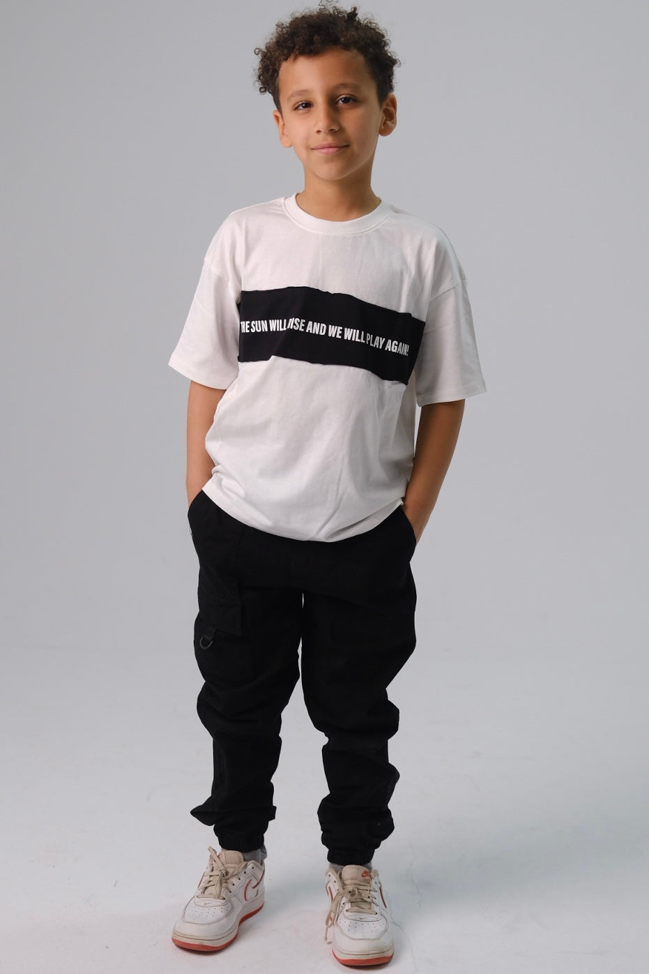 "the sun will rise" short-sleeved t-shirt – offwhite