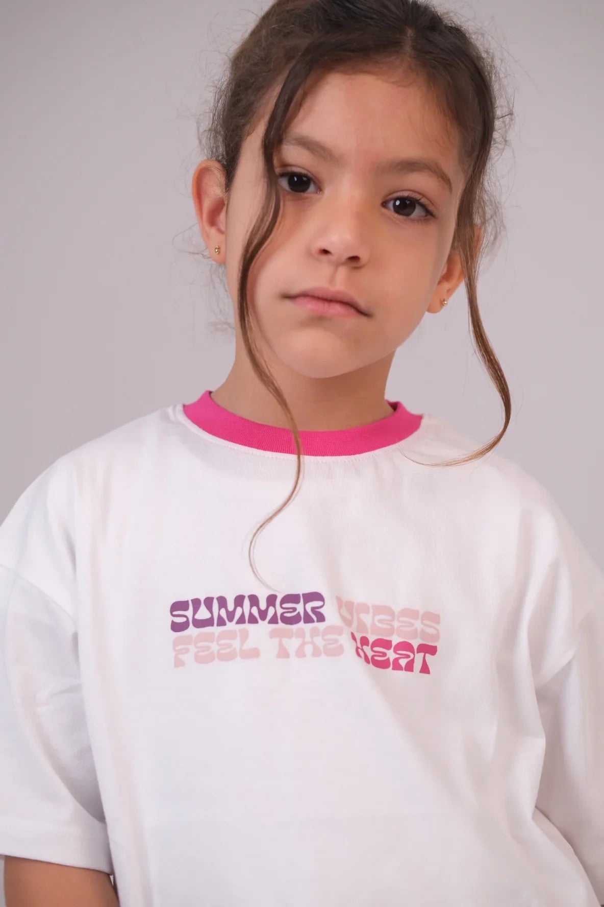 "summer vibes" short-sleeved t-shirt – white - playmore