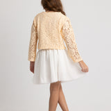Girls Lace Blouse – Beige