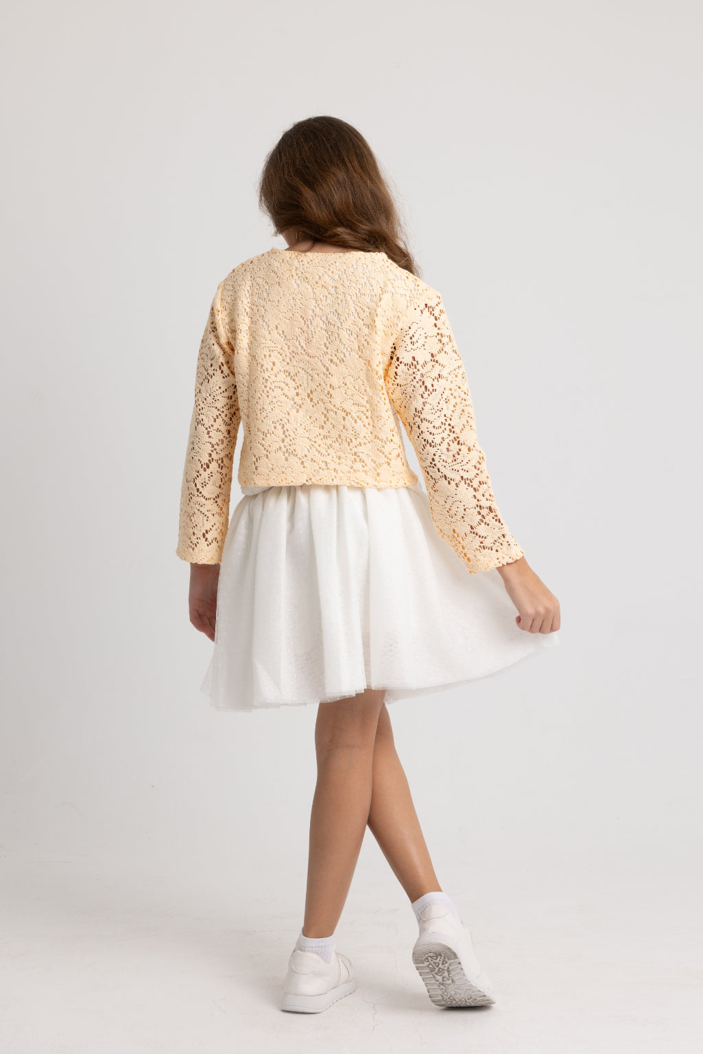 girls tulle skort – off-white