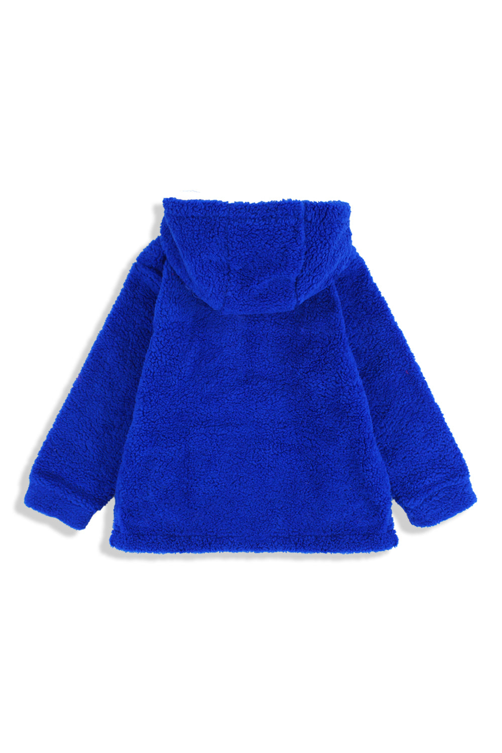 unisex fleeced teddy jacket – blue