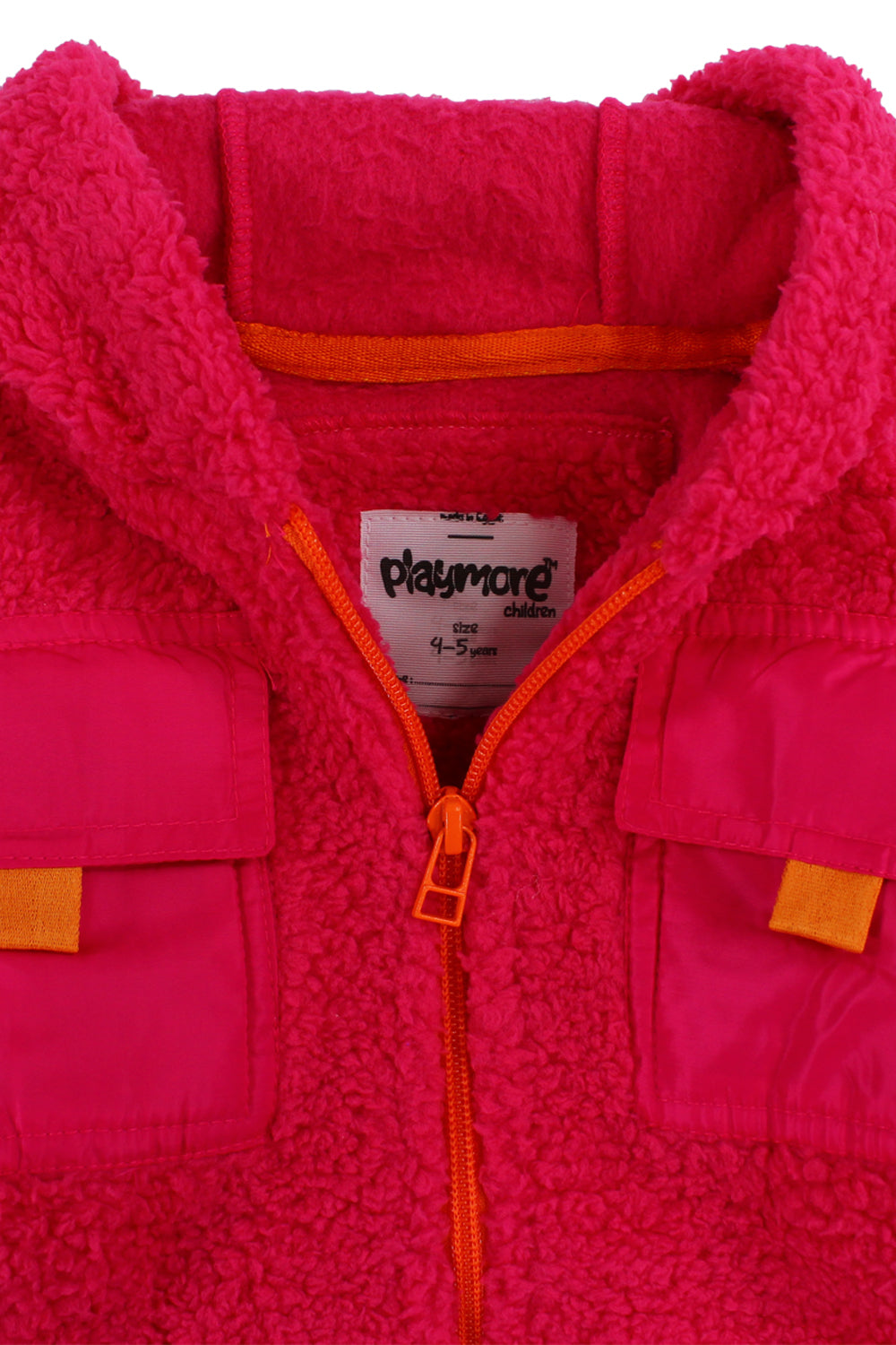 unisex fleece teddy jacket – fuchsia