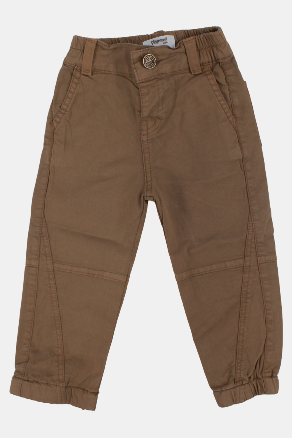 unisex baby gabardine pants – brown