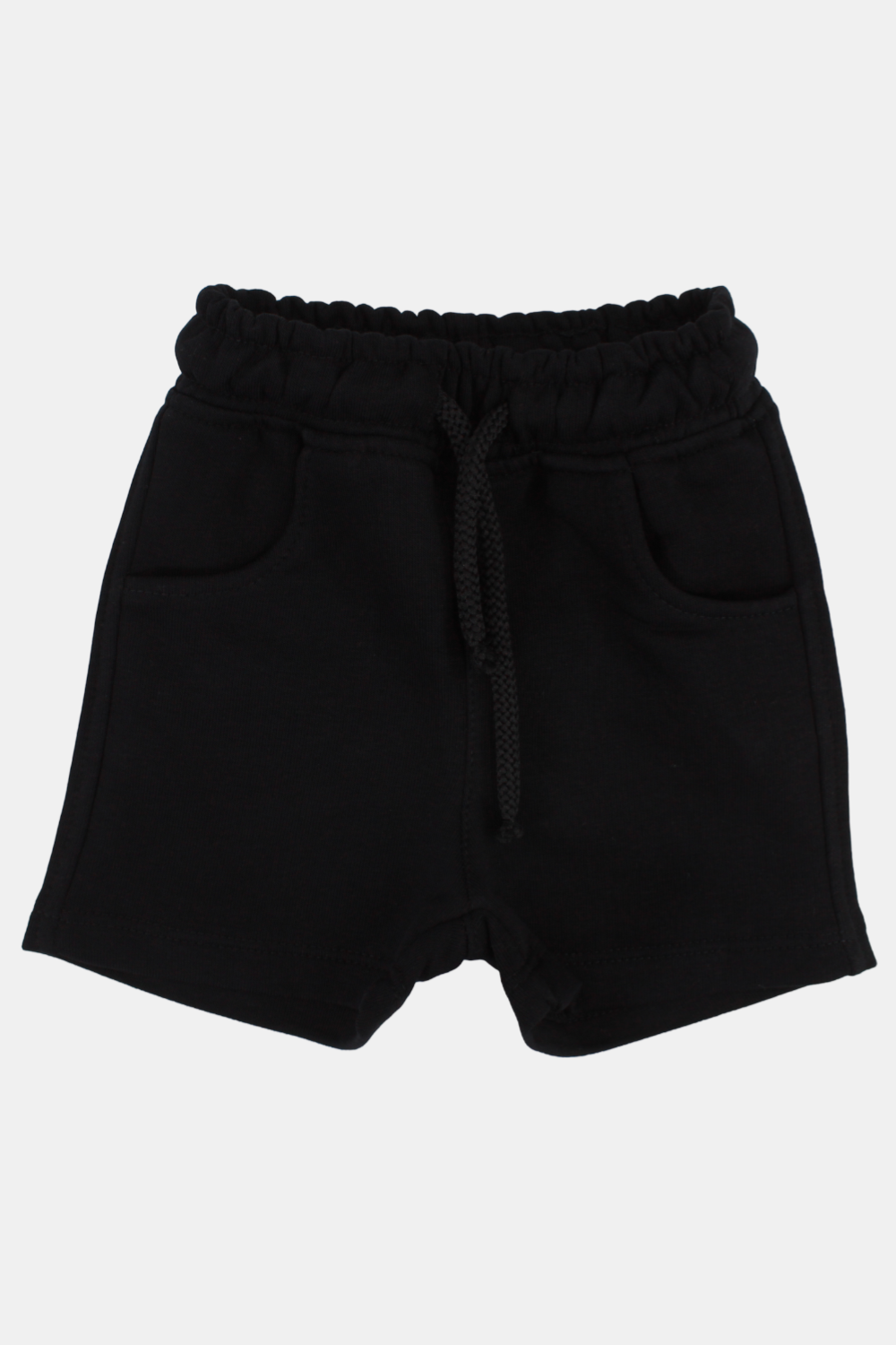 unisex baby cotton shorts – black