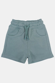 unisex baby cotton shorts – mint - playmore