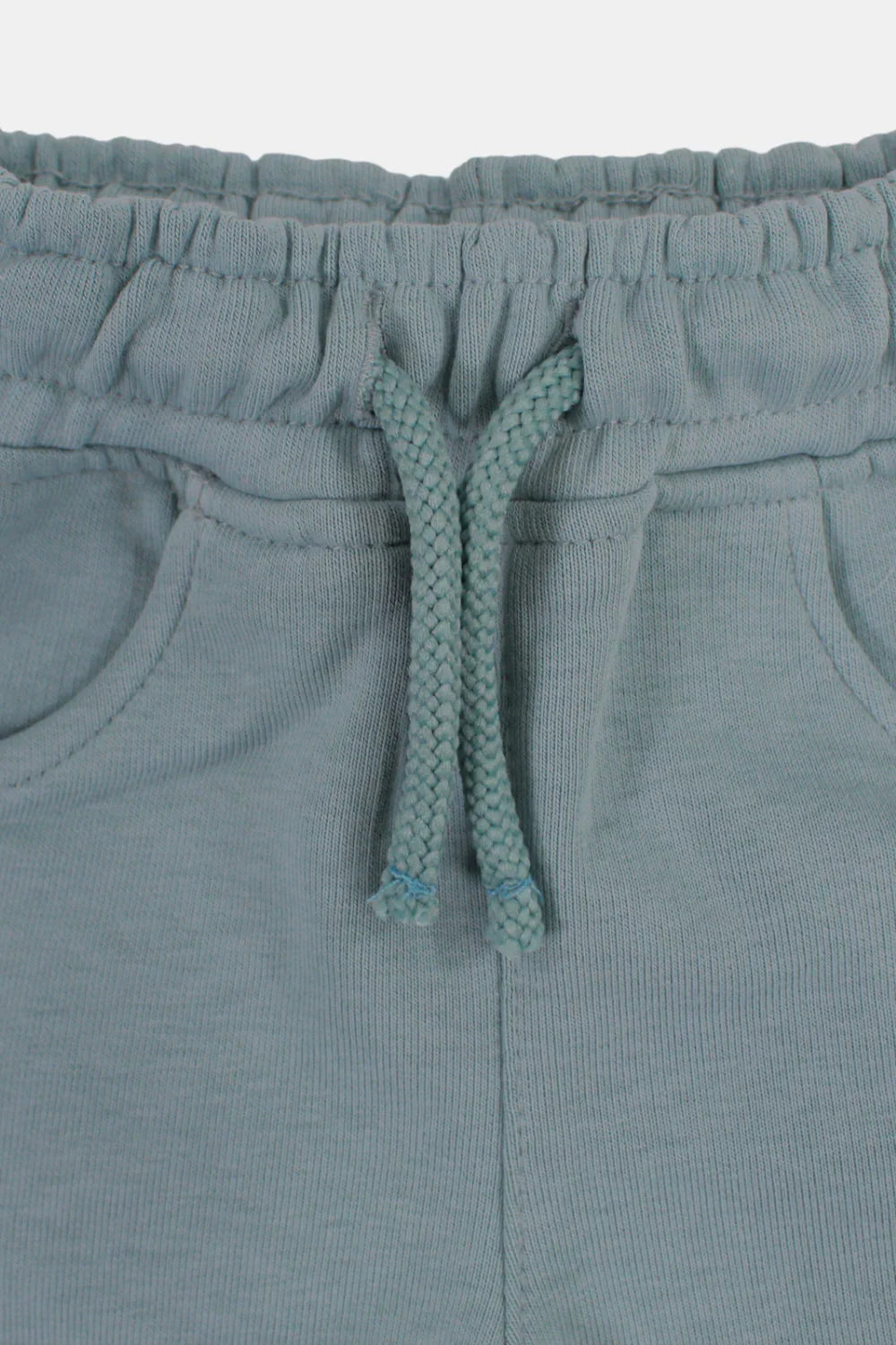 unisex baby cotton shorts – mint - playmore