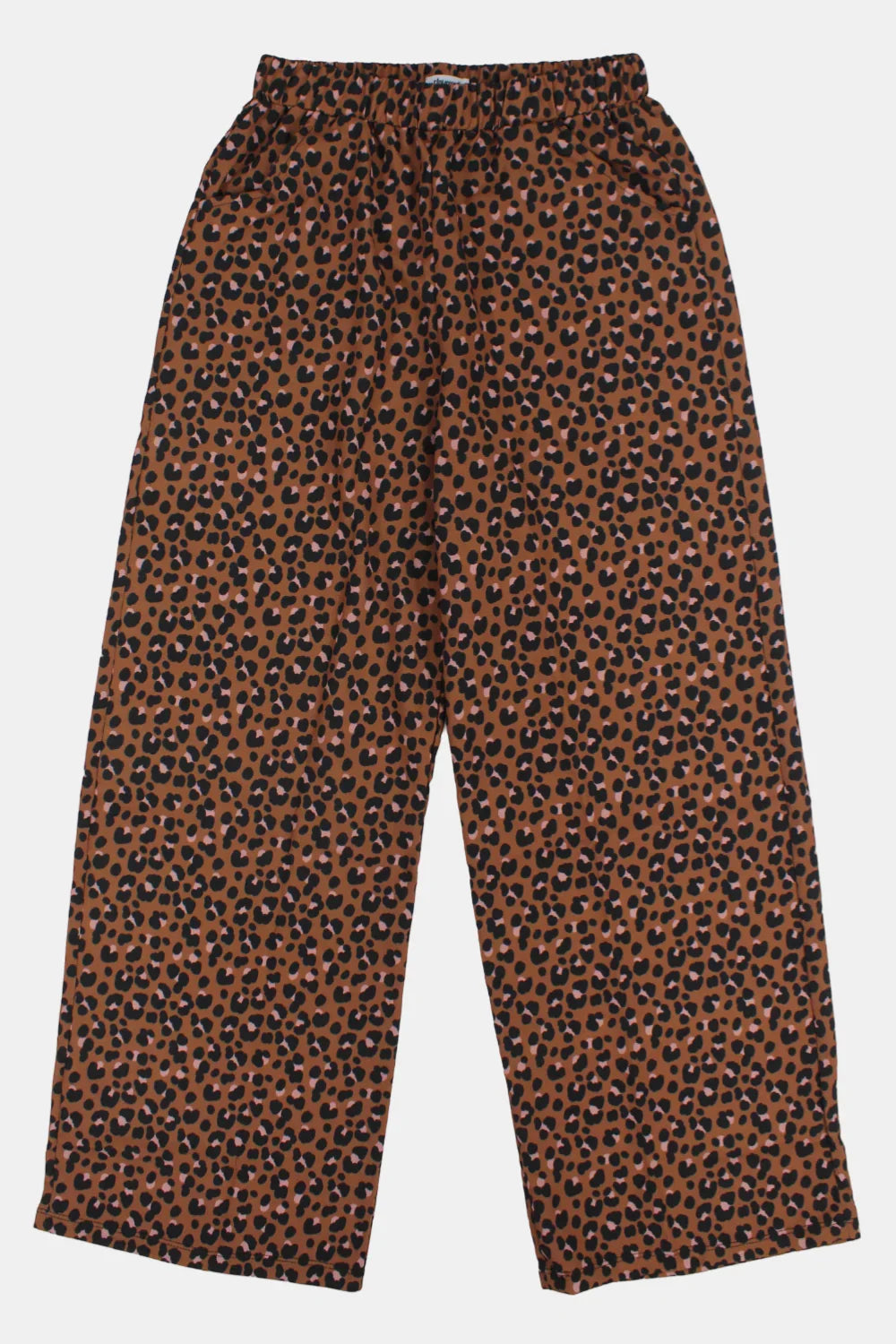 girls brown leopard pants - playmore
