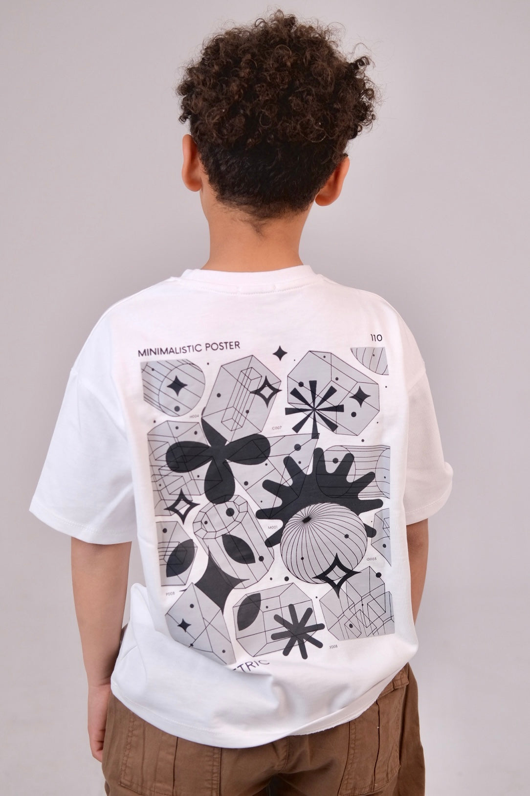 unisex "minimalistic poster" short-sleeved t-shirt – white