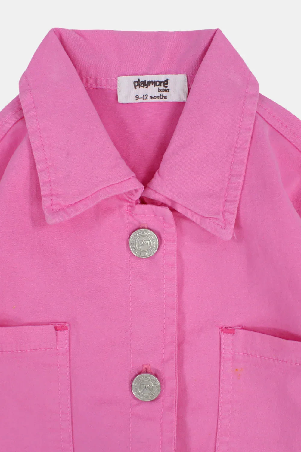 baby girls fuchsia gabardine jacket - playmore