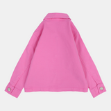 Baby Girls Fuchsia Gabardine Jacket