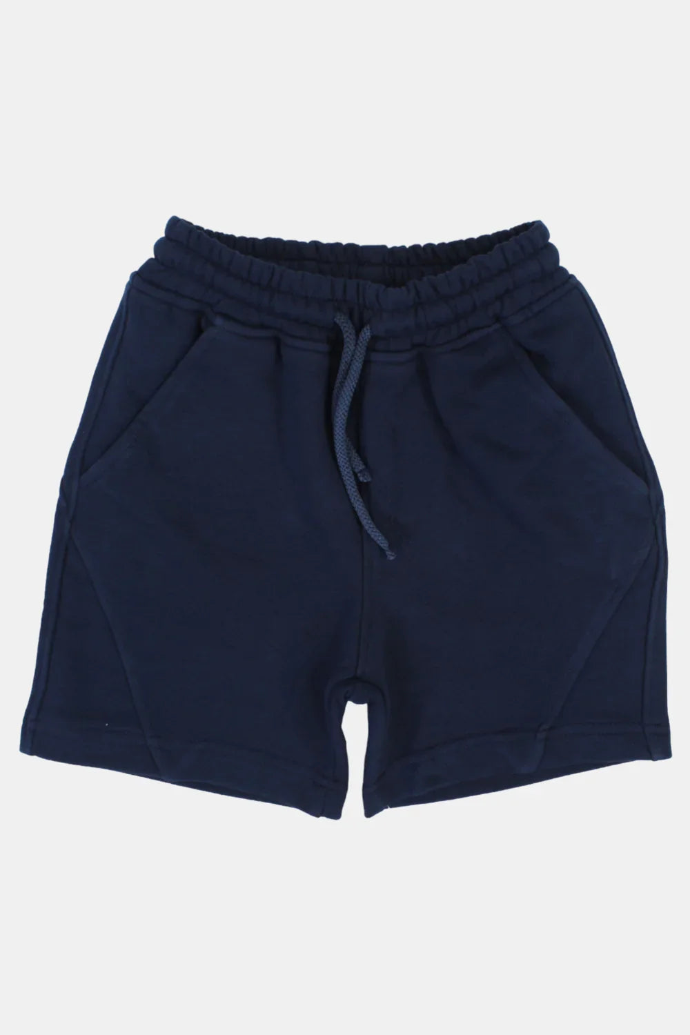 unisex kids cotton shorts – navy - playmore