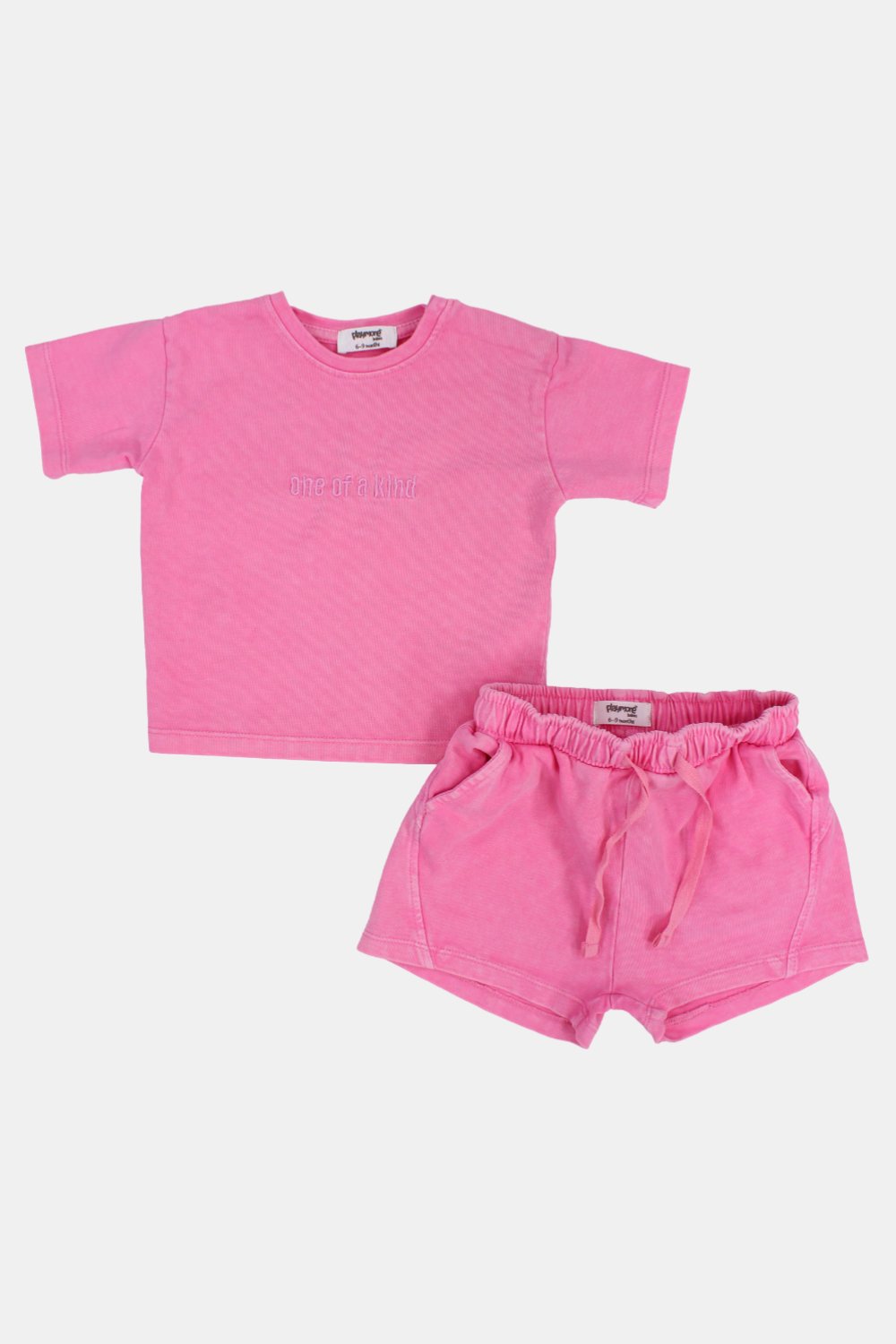 baby fuchsia "one of a kind" outfit set