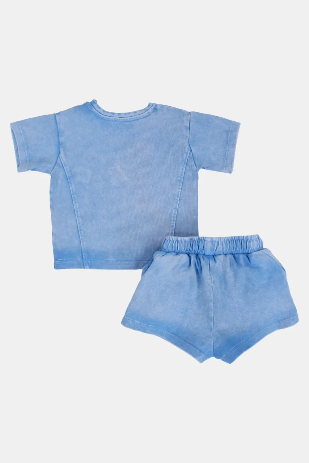 unisex baby babyblue "go play more" outfit set - playmore