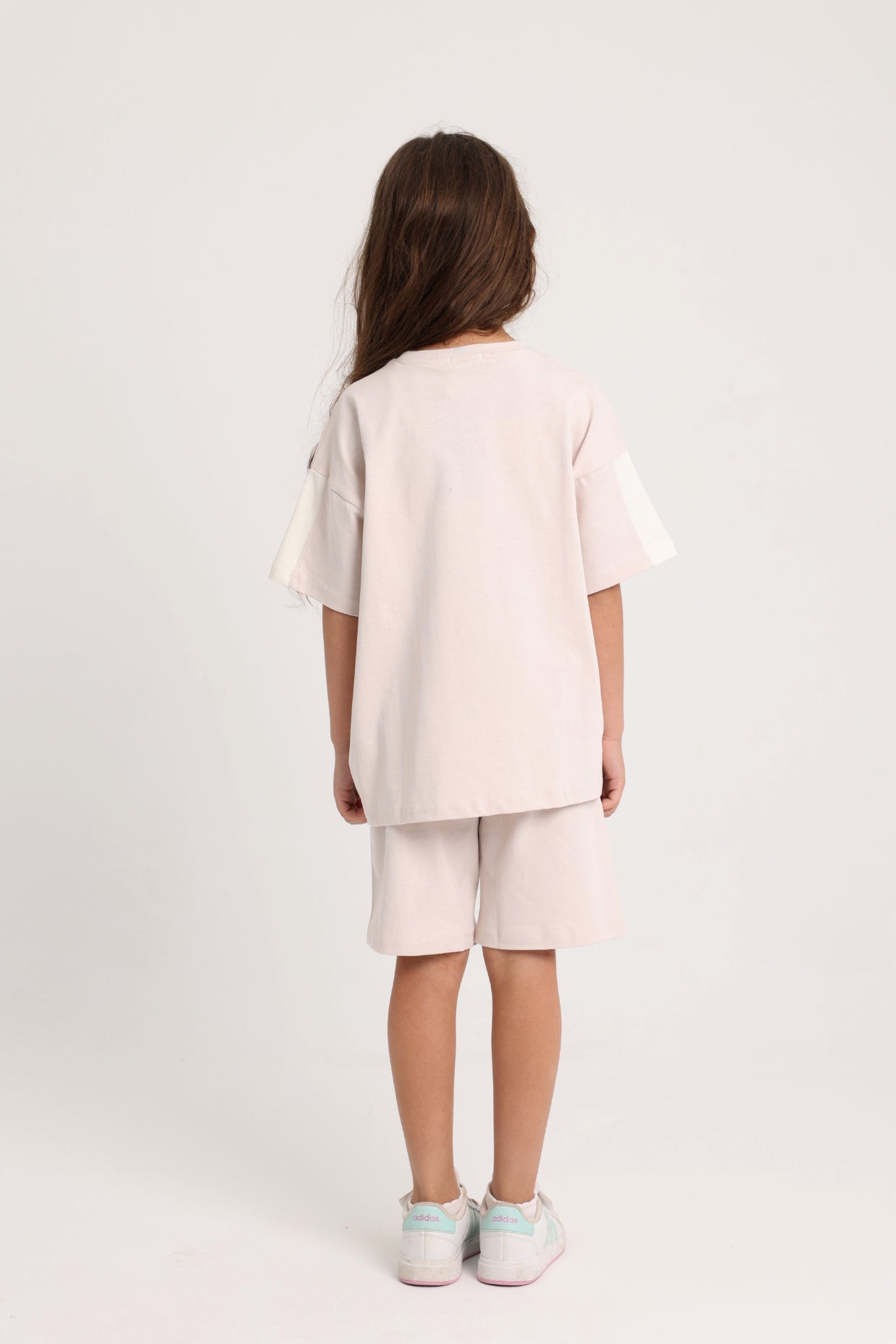 unisex kids cotton outfit set – beige