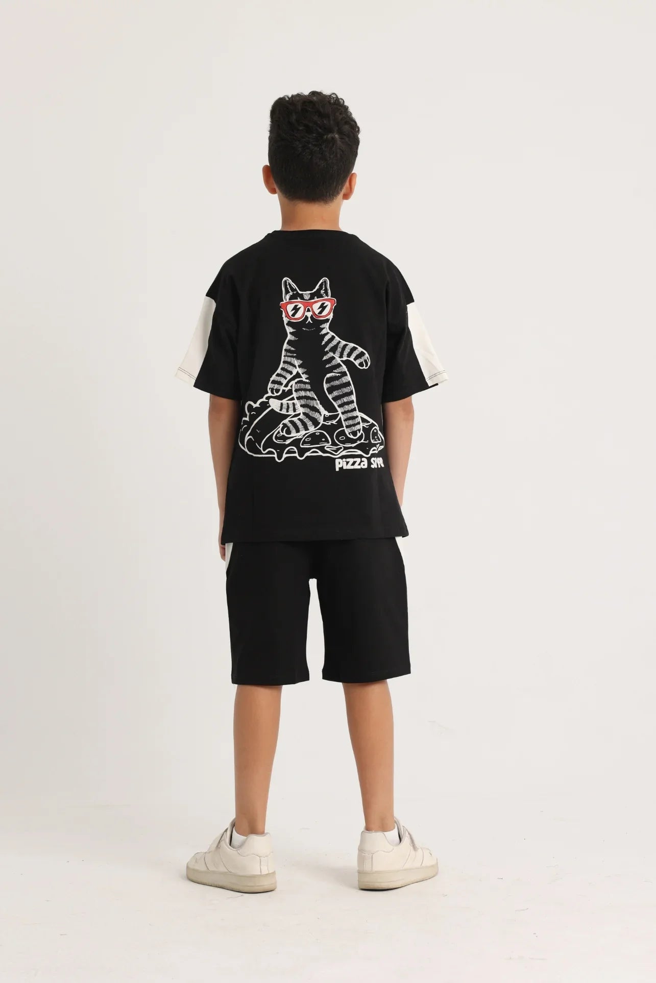 unisex kids cotton outfit set – black - playmore