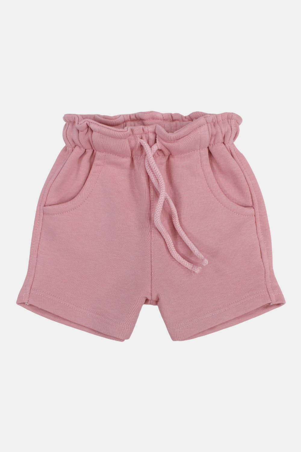 baby dusty pink cotton shorts