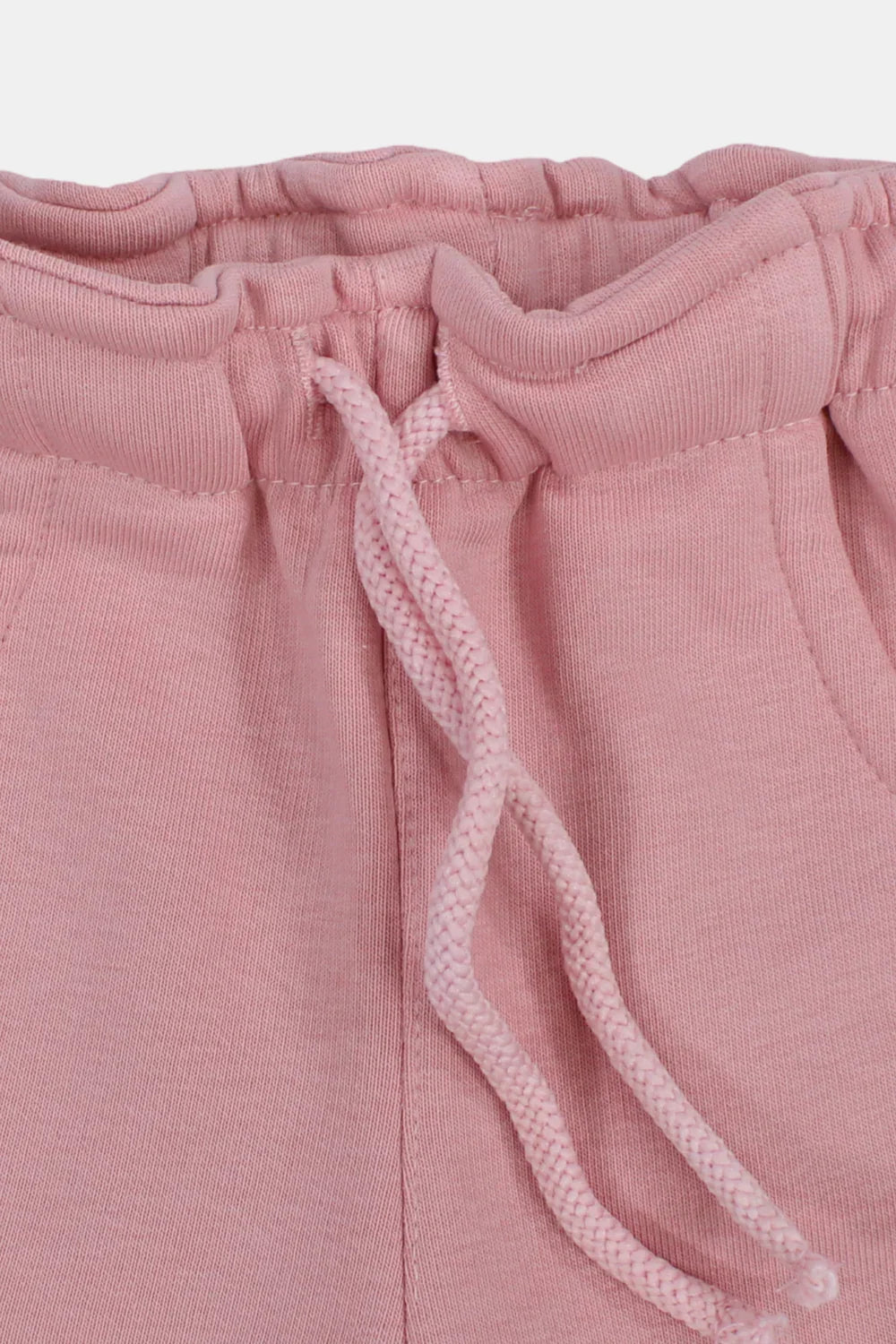 baby dusty pink cotton shorts - playmore
