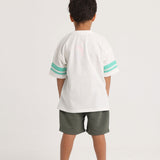 Unisex Kids Cotton T-Shirt – Off-white "Playing Outdoors"