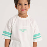 Unisex Kids Cotton T-Shirt – Off-white "Playing Outdoors"