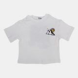 Unisex Baby Off-white Pyramids Cotton T-Shirt
