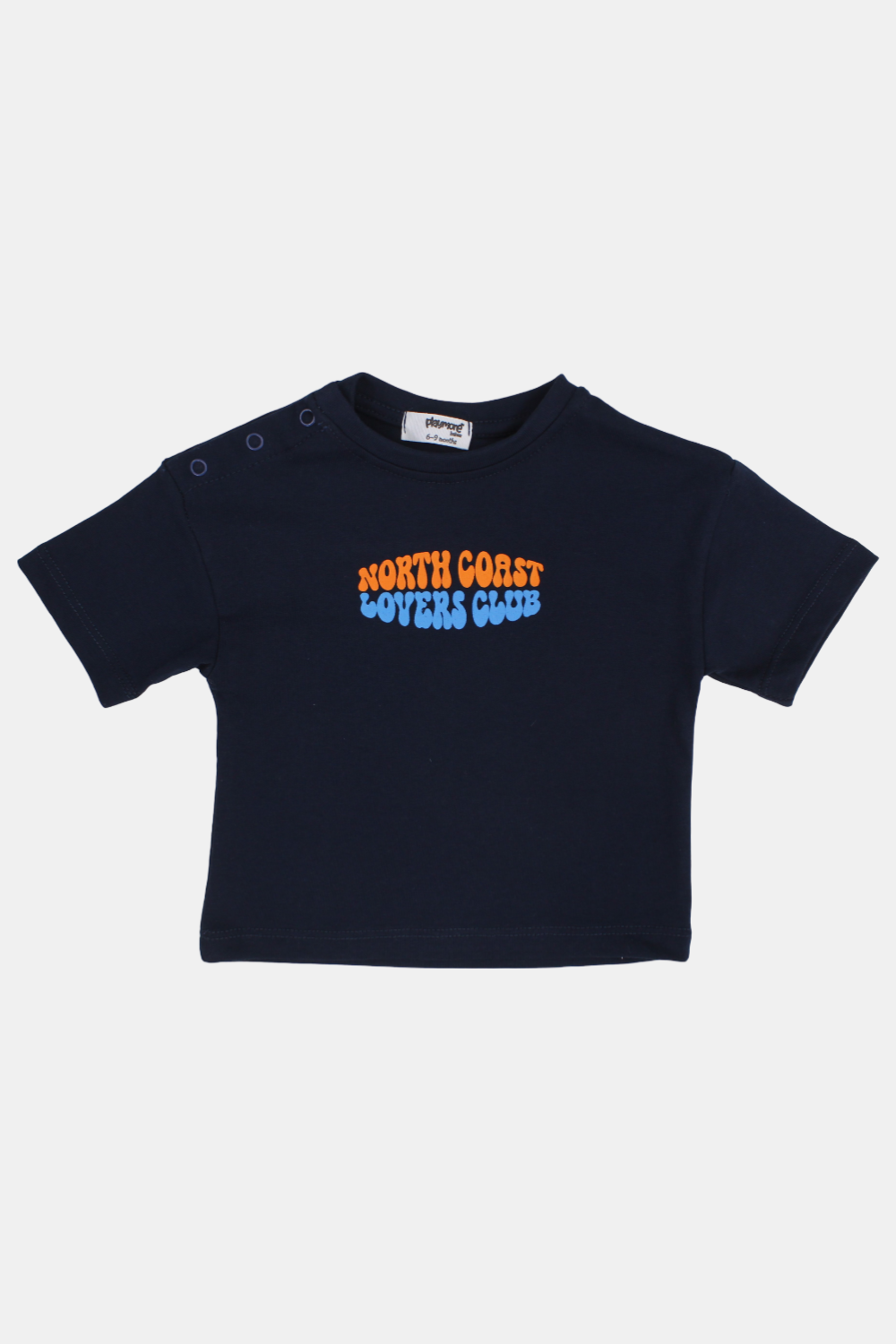 unisex baby navy "north coast" cotton t-shirt