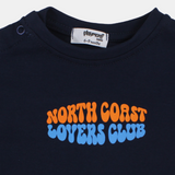 Unisex Baby Navy "NORTH COAST" Cotton T-Shirt