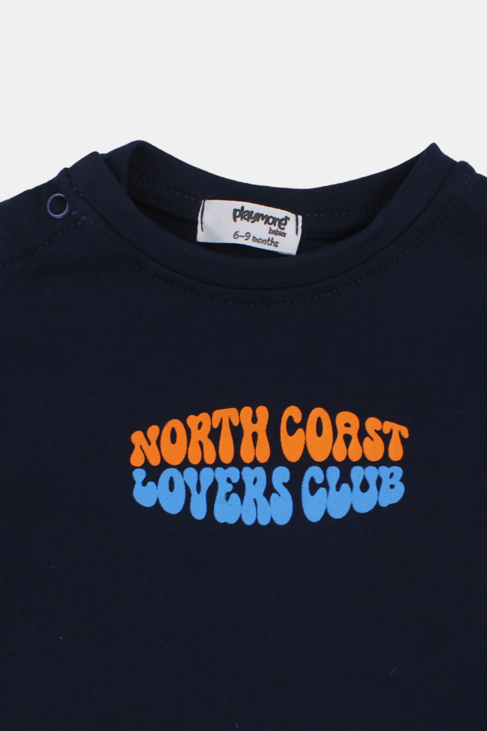 unisex baby navy "north coast" cotton t-shirt
