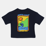 Unisex Baby Navy "NORTH COAST" Cotton T-Shirt