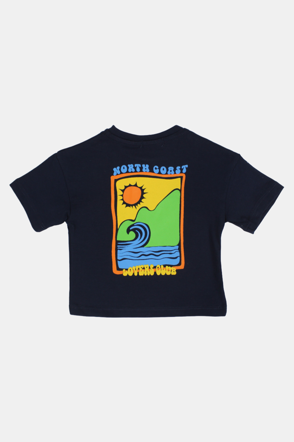unisex baby navy "north coast" cotton t-shirt
