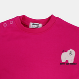 Unisex Baby Fuchsia "Don’t You Think" Cotton T-Shirt