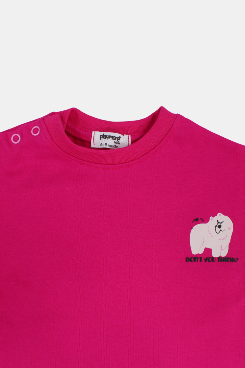 unisex baby fuchsia "don’t you think" cotton t-shirt