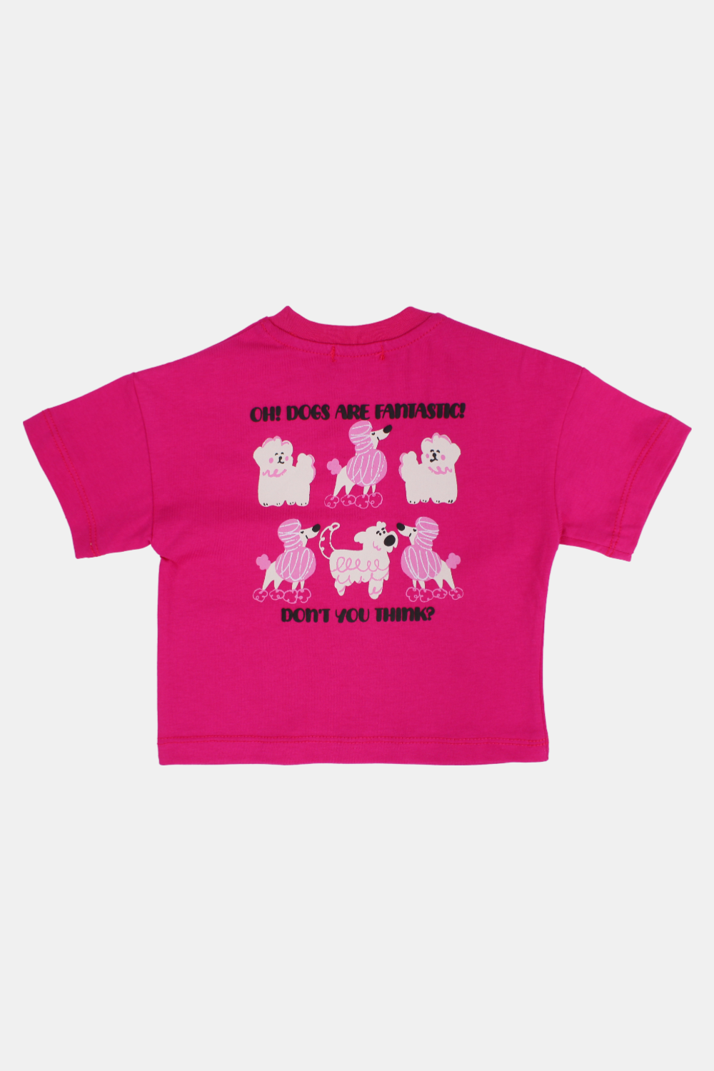 unisex baby fuchsia "don’t you think" cotton t-shirt
