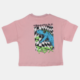 Unisex Baby Dustypink "TYRANOSAURUS REX" Cotton T-Shirt