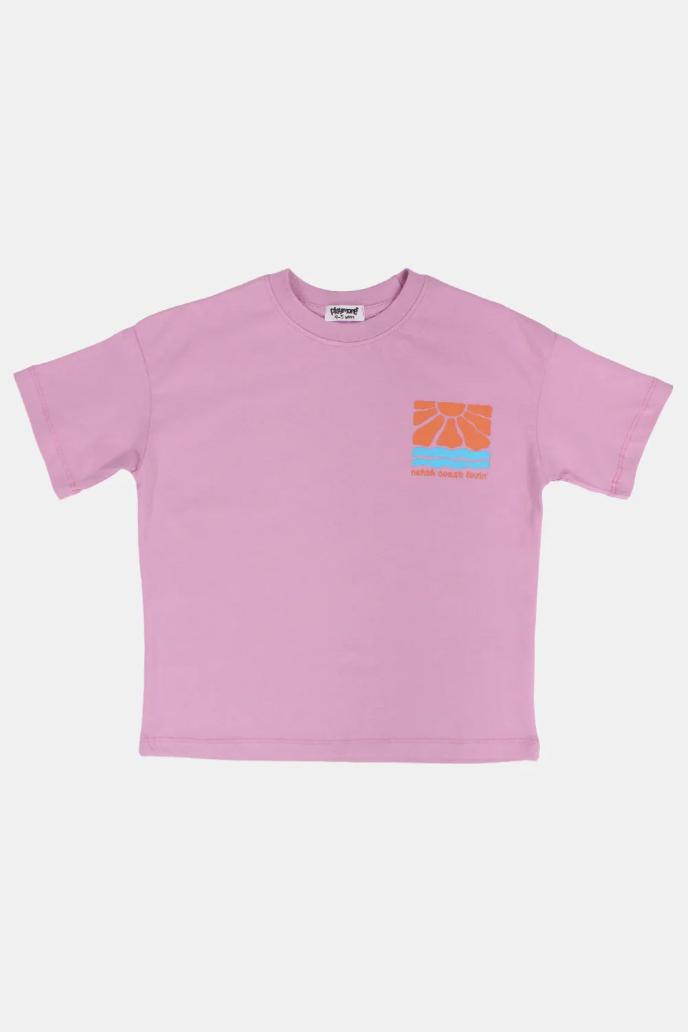 baby pink "north coast lovin" cotton t-shirt - playmore