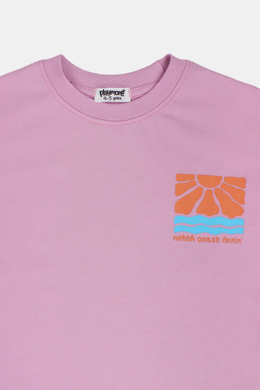 baby pink "north coast lovin" cotton t-shirt