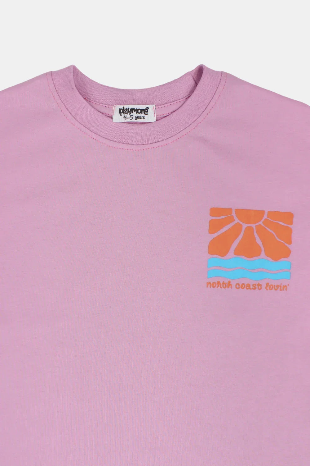 baby pink "north coast lovin" cotton t-shirt - playmore