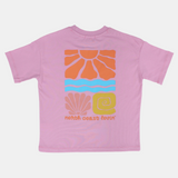 Unisex Baby Pink "NORTH COAST LOVIN" Cotton T-Shirt