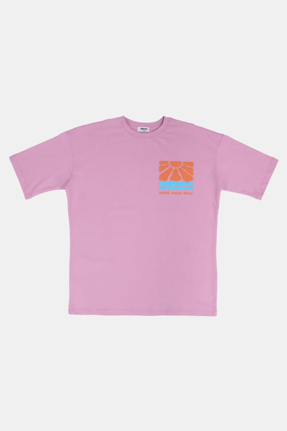 pink north coast lovin’ short sleeved t-shirt - playmore