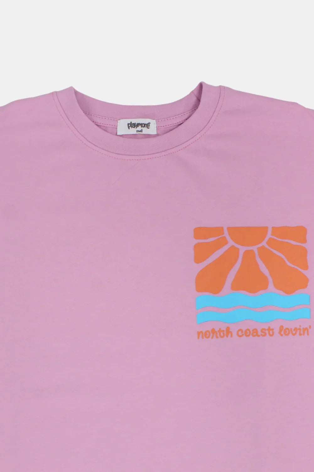 pink north coast lovin’ short sleeved t-shirt - playmore