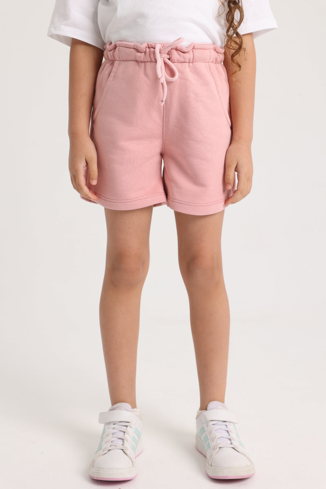 dusty pink cotton shorts