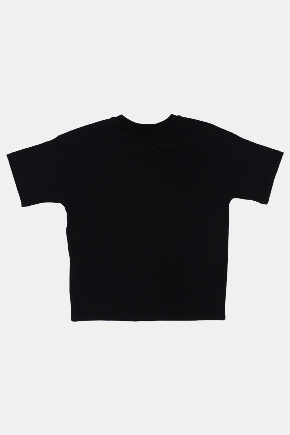 "unisex kids black full time job cotton t-shirt