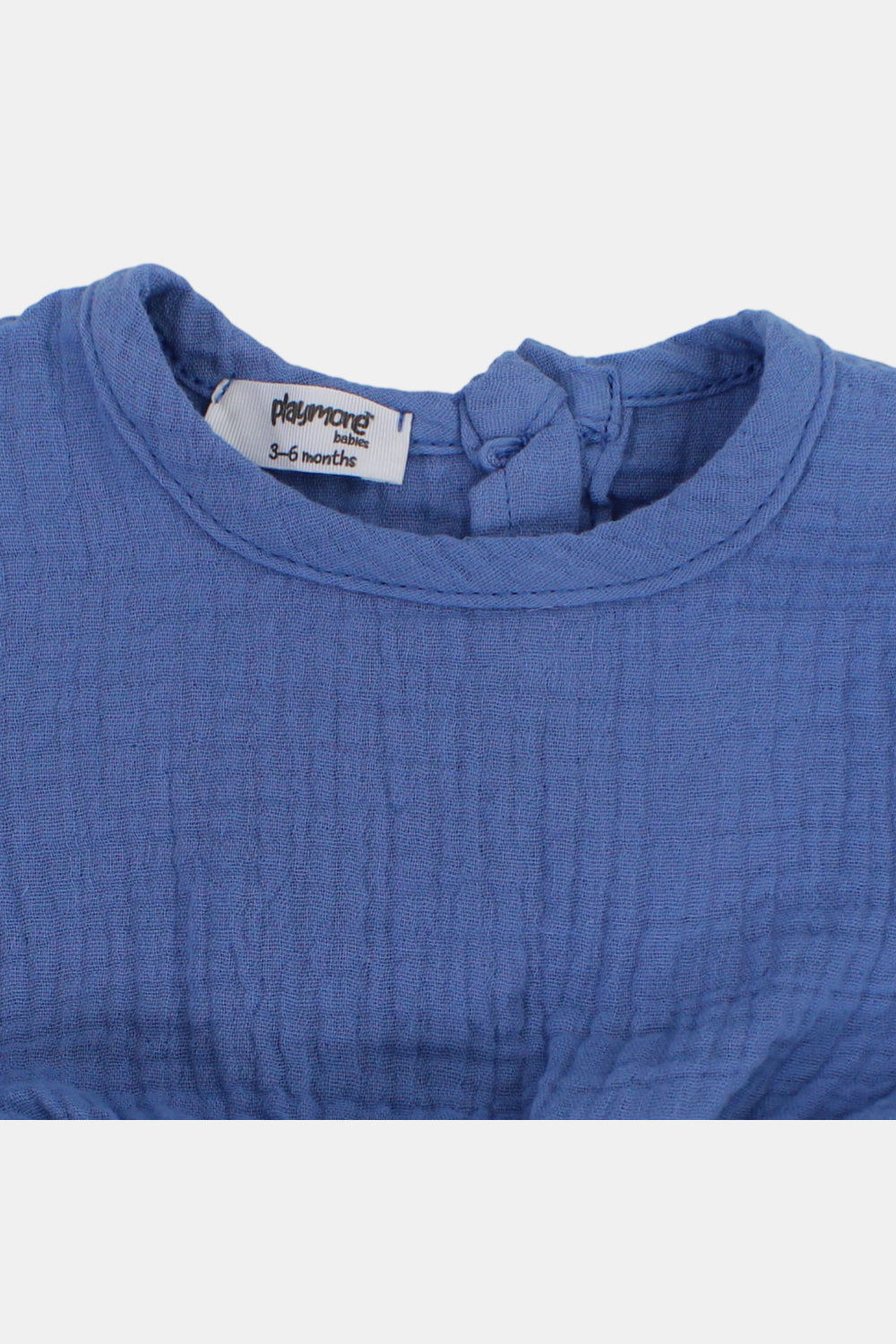 baby girls indigo short sleeved dress