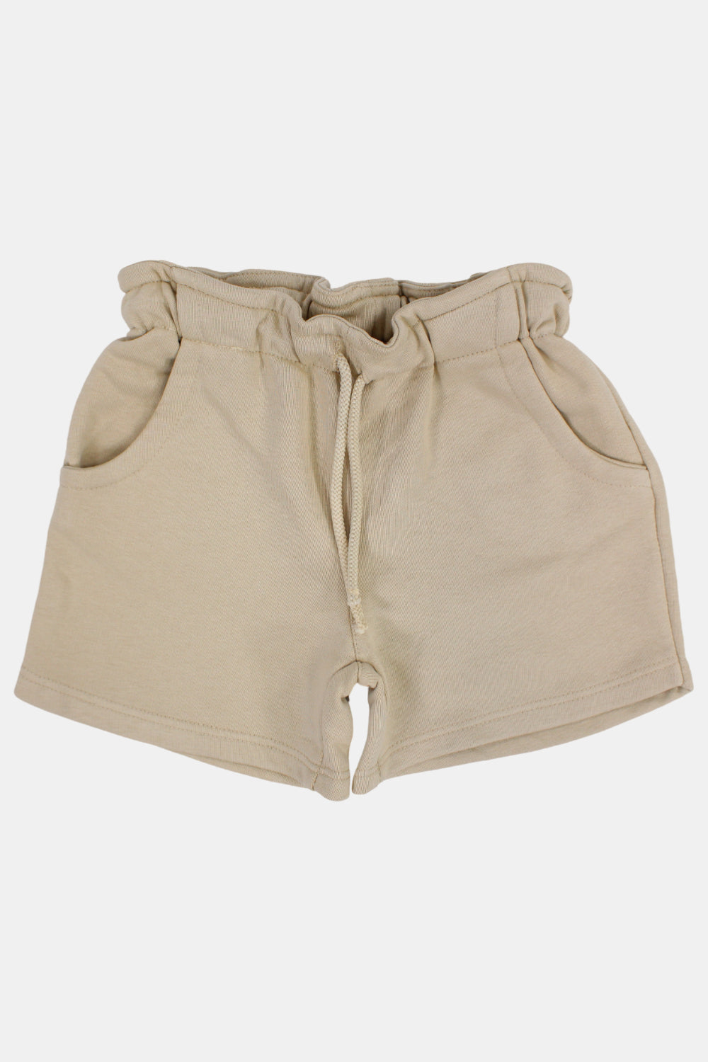 beige cotton shorts