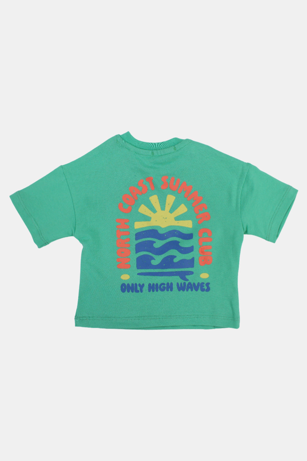 unisex baby mint cotton t-shirt – north coast summer club short sleeves