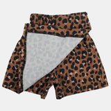 Baby Girls Brown Leopard Skirt/Shorts