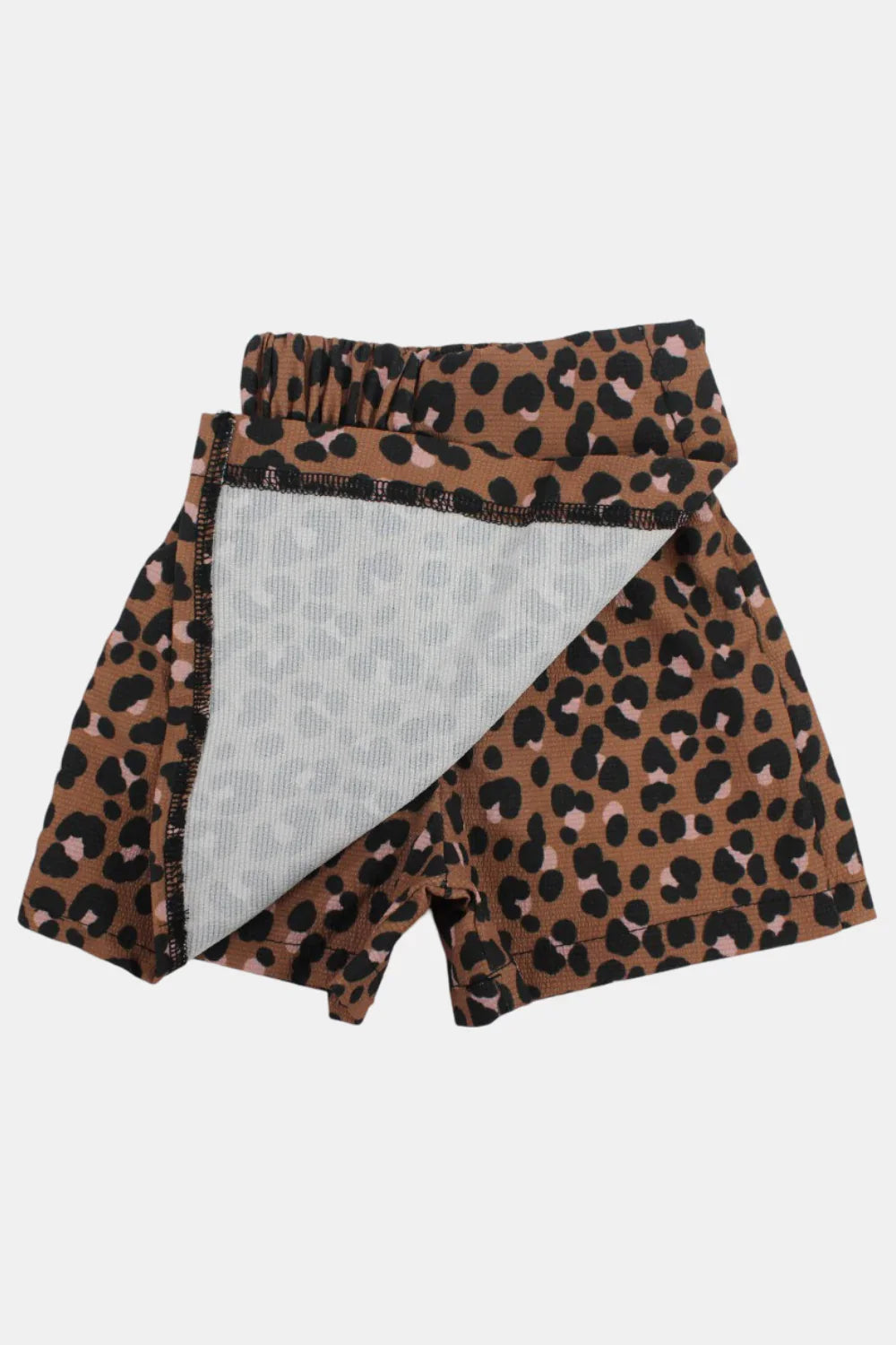 baby girls brown leopard skirt/shorts - playmore