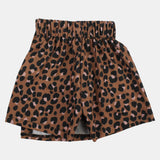 Baby Girls Brown Leopard Skirt/Shorts