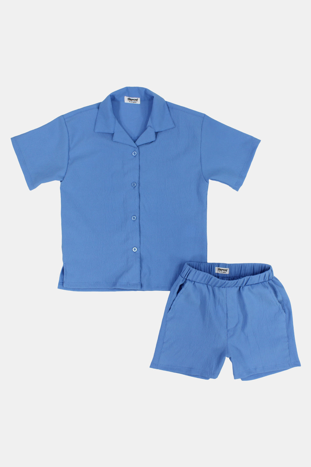 unisex baby blue outfit set – short sleeves